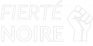 Logo officiel Fierté Noire (blanc)